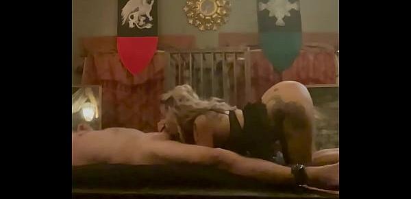 I was tied up and fucked by slut